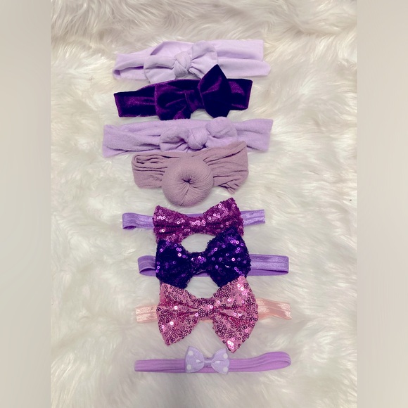 🎀( bundle 3 for $10)Set of 8 infant/toddler headbands - Picture 1 of 8